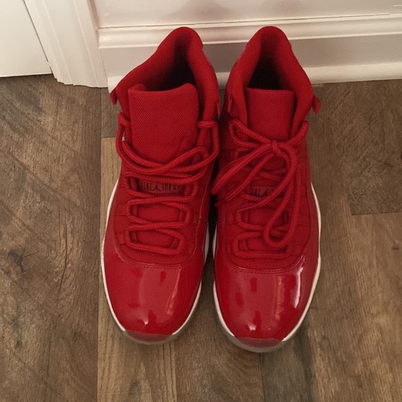 Air Jordan all red 11s 9/10 condition. Only worn twice